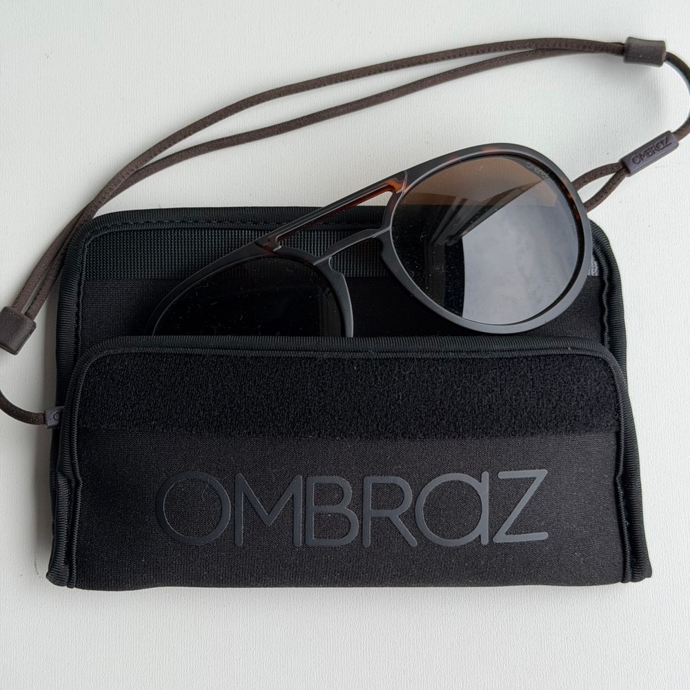 Ombraz Dolomite Armless Polarized Sunglasses Tortoise Shell Outdoor Ultralight